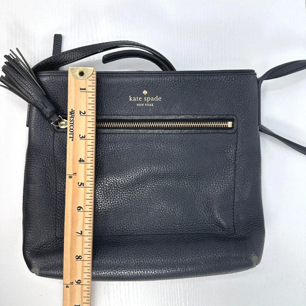 Kate Spade Chester Street Dessi Leather Crossbody‎ Bag Black